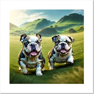 Bulldog Puppies Posters and Art